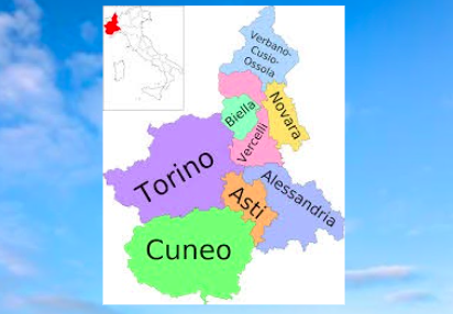 Cartina del Piemonte